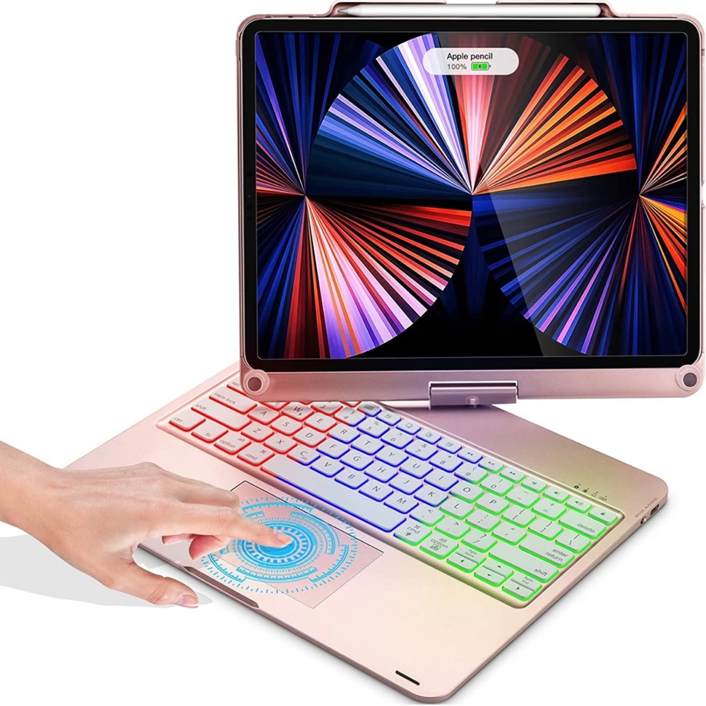 New iPad Pro 12.9” 5th Generation 2021 Case Wireless Keyboard 4th 2020/3rd 2018